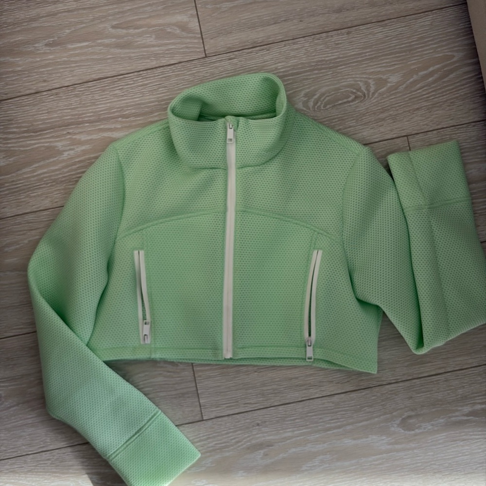 Lime Green Zara Zip Up Jacket